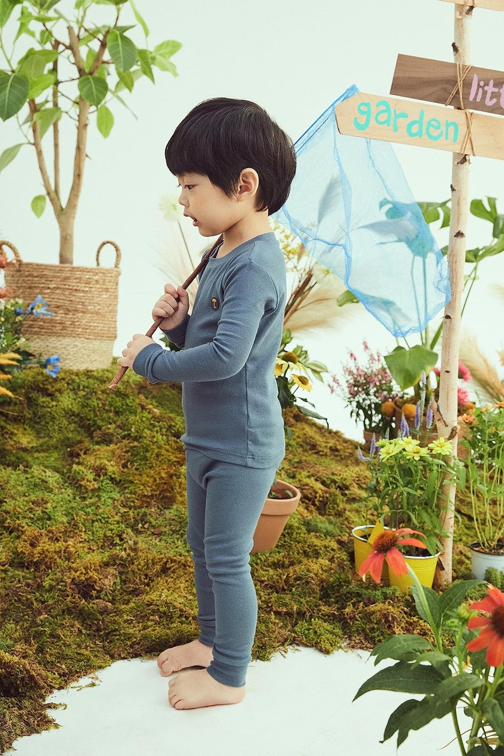 moimoln 6M-8Y Modal Cotton Solid Soft Breathable Baby Toddler Boys Girls Snug fit Pjs Long Sleeve