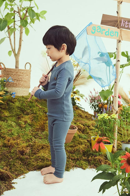 moimoln 6M-8Y Modal Cotton Solid Soft Breathable Baby Toddler Boys Girls Snug fit Pjs Long Sleeve