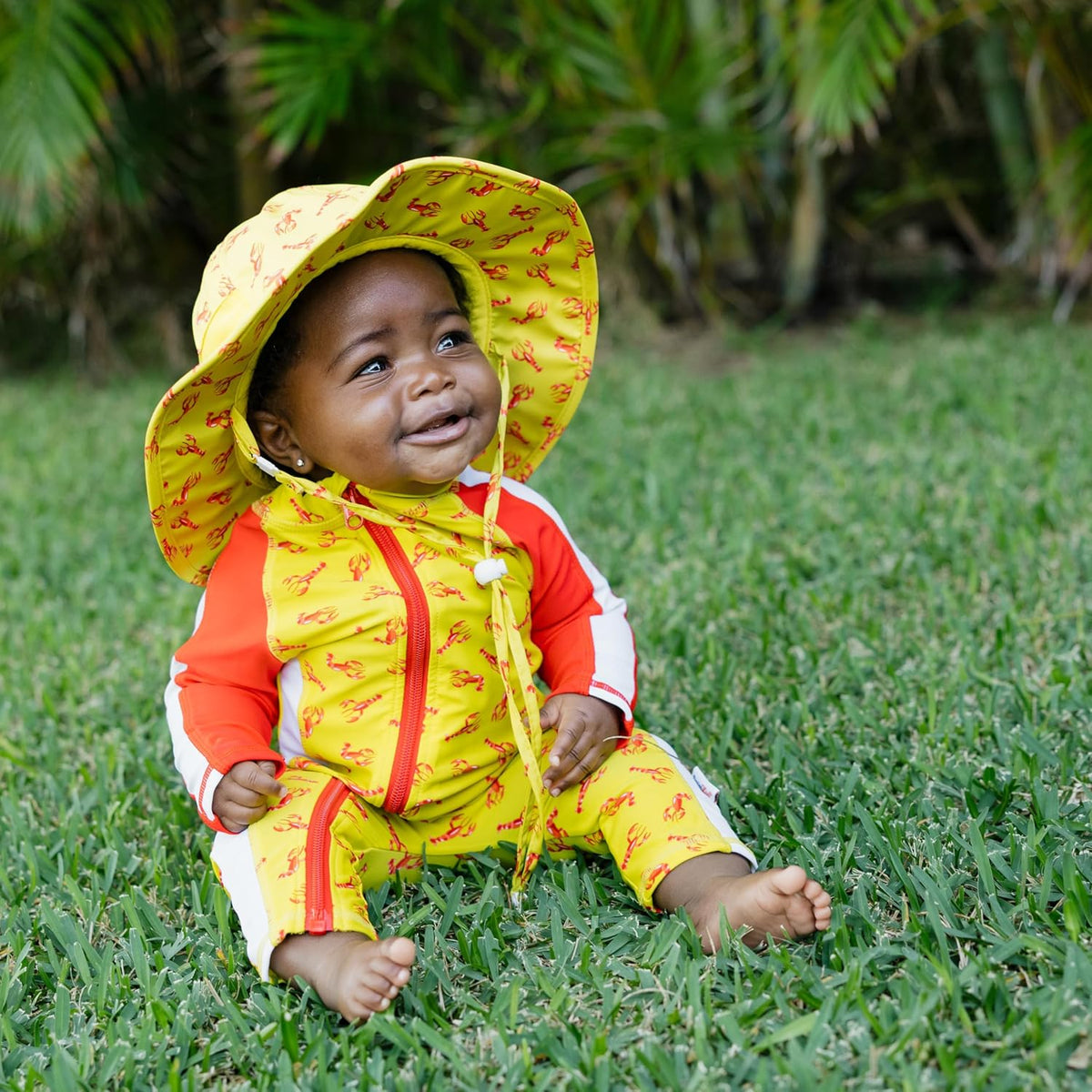 SwimZip Wide Brim Sun Hat | UPF 50+ Protection for Baby, Toddler, and Kids