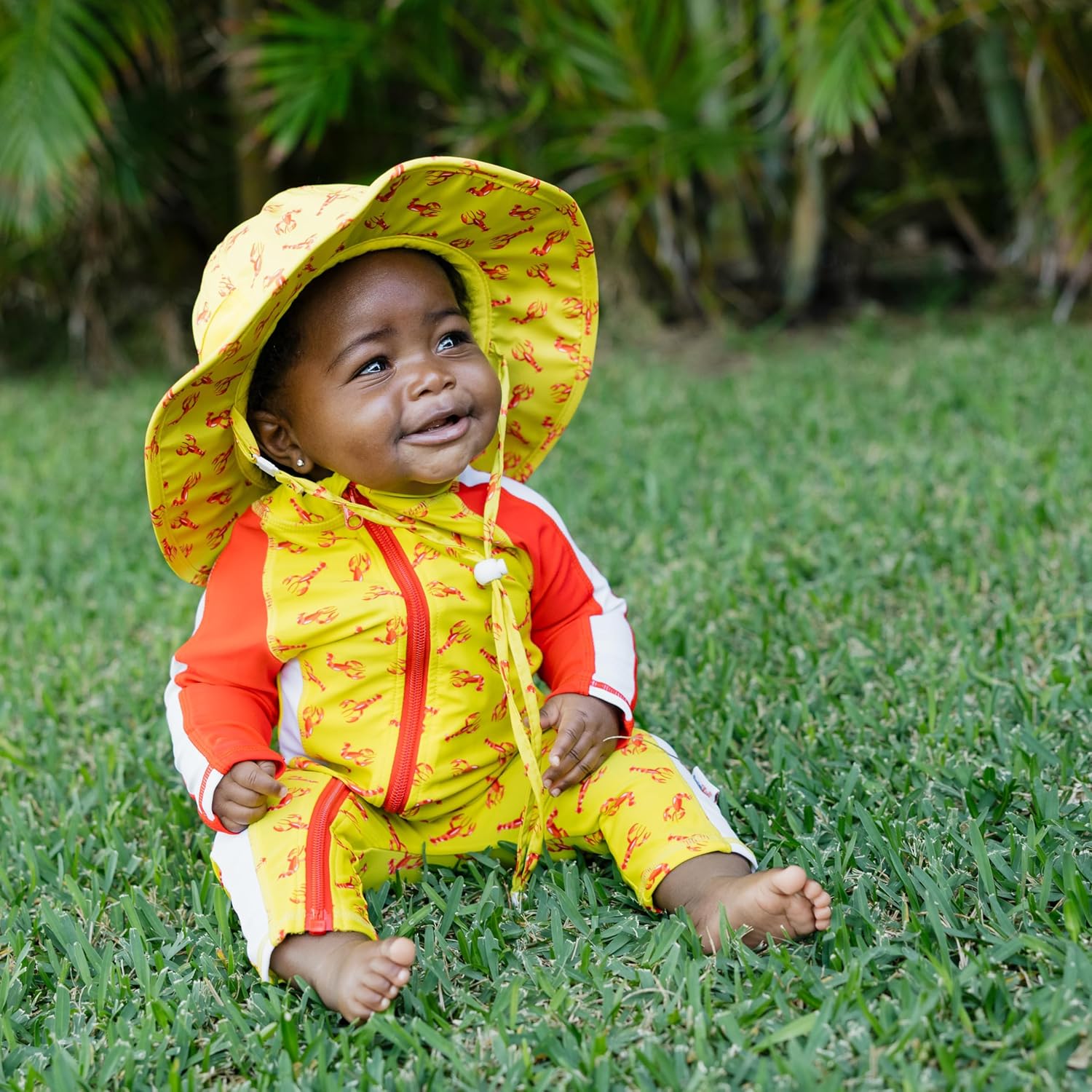 SwimZip Wide Brim Sun Hat | UPF 50+ Protection for Baby, Toddler, and Kids