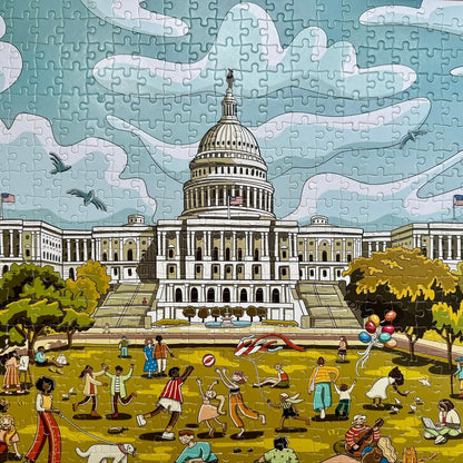 500 Piece Jigsaw Puzzle - United States Capitol - Washington, D.C. – 15.8 x 19.7 inches – Premium