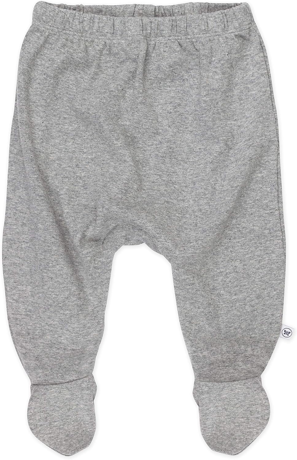 HonestBaby 3-pack Footed Pants Roomy Fit Pull on Bottoms 100% Organic Cotton for Infant Baby Boys