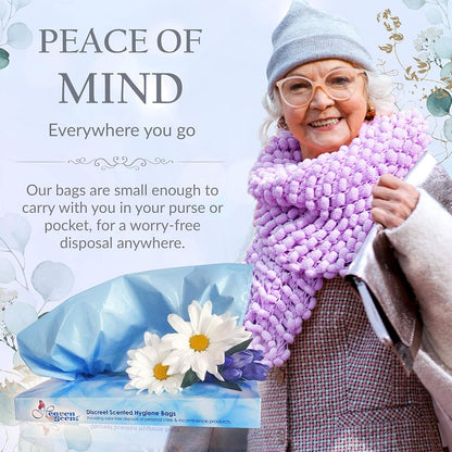 Heaven Scent Hygiene Bags 1.5MIL ULTRA-THICK Discreet Waste Disposal | MADE IN THE USA | Mild Baby