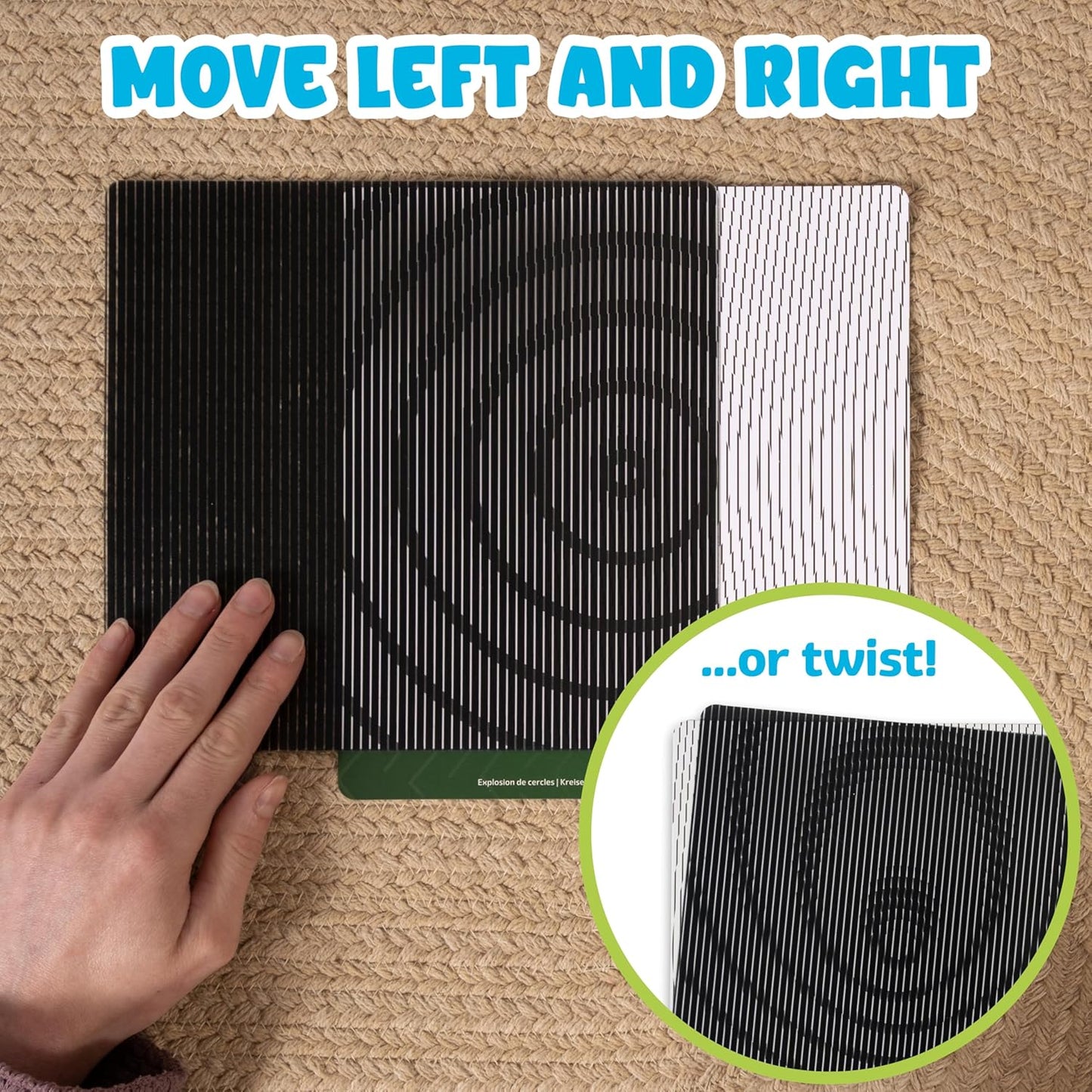 SPARK & WOW Sensory Cards | Discover | 12 Dynamic Patterns | 2 Sliders | Calming Corner Items for