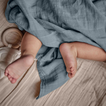 Swaddle - 100% Organic Cotton - Muslin Swaddle Blankets for Newborn, 47" x 47" 2-Pack (Sage