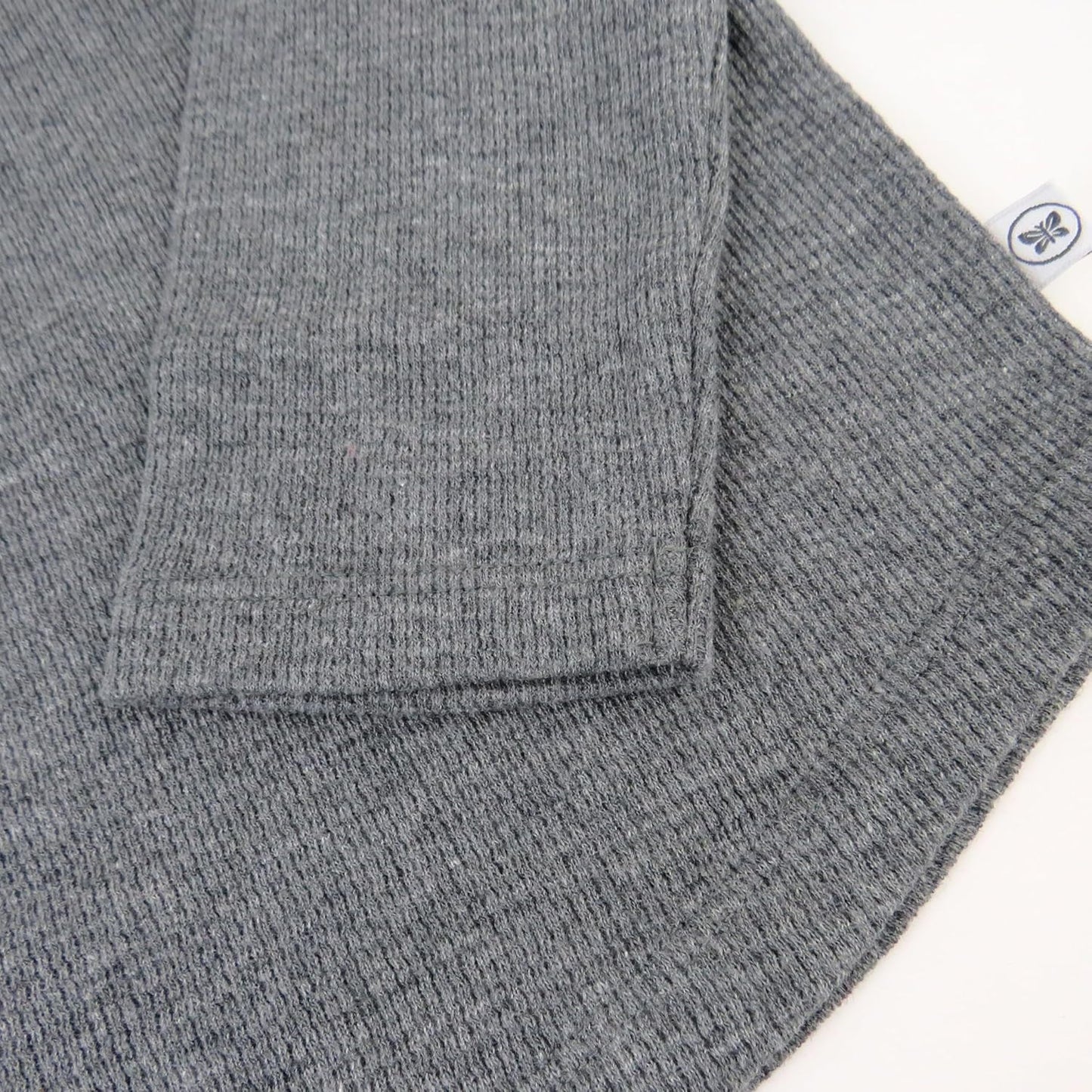 HonestBaby 5-pack Waffle Henley Long Sleeve Shirts 100% Organic Cotton for Infant Baby and Toddler