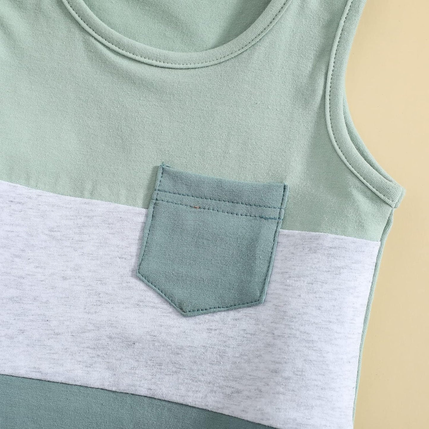 Kupretty Baby Boy Summer Clothes Sleeveless Tank Tops Vest T-Shirt + Casual Shorts Toddler Outfits