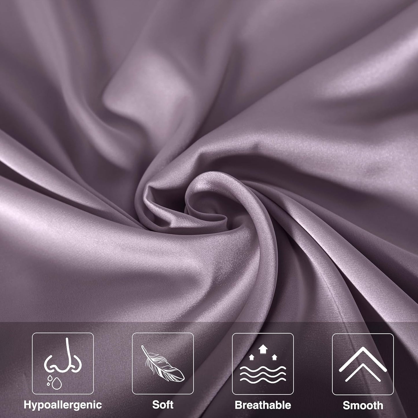 Mulberry Silk Pillowcase for Hair and Skin,Cooling Silk Pillow Case with Hidden Zipper,Allergen