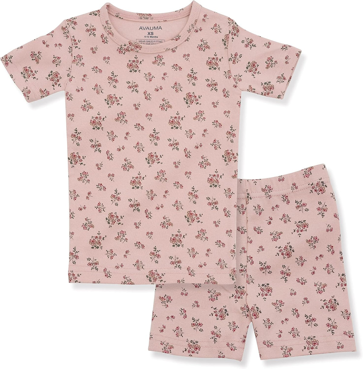 AVAUMA Baby Boys Girls Pajama Set 6M-7T Kids Cute Toddler Snug fit Pattern Design Pjs Cotton