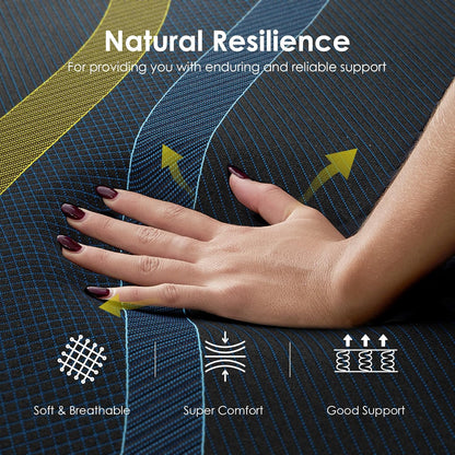 10 inch King Mattress Multi-Layer Memory Foam Mattress - Medium Firmness with Bamboo Charcoal &