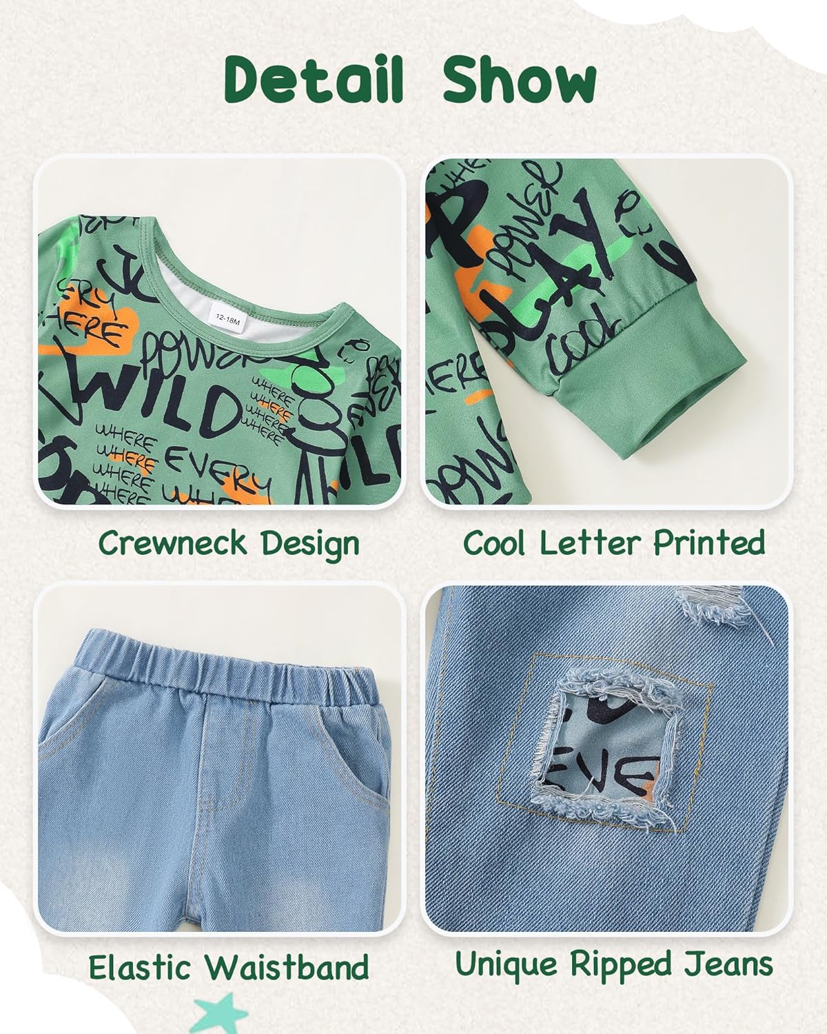 Toddler Baby Boy Outfits Fall Winter Clothes Color Block Long Sleeve Sweatshirt Tops + Jogger Pants