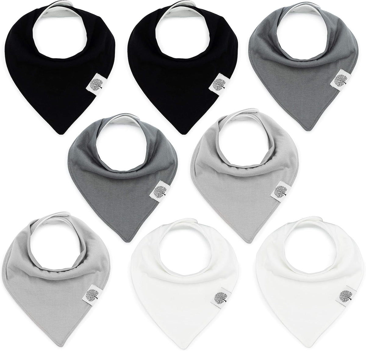 Parker Baby Bandana Drool Bibs 8 Pack Baby Bibs for Boys, Girls, Unisex - Soft & Stylish Teething