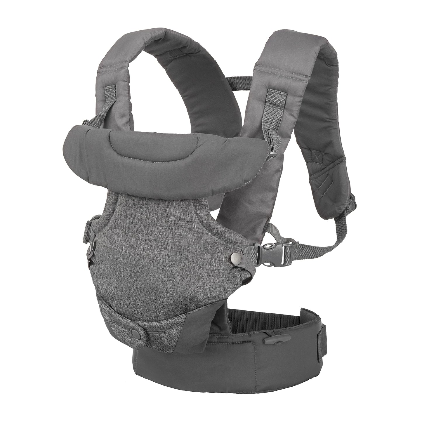 Infantino Flip 4-in-1 Baby Carrier Convertible Ergonomic, Gray