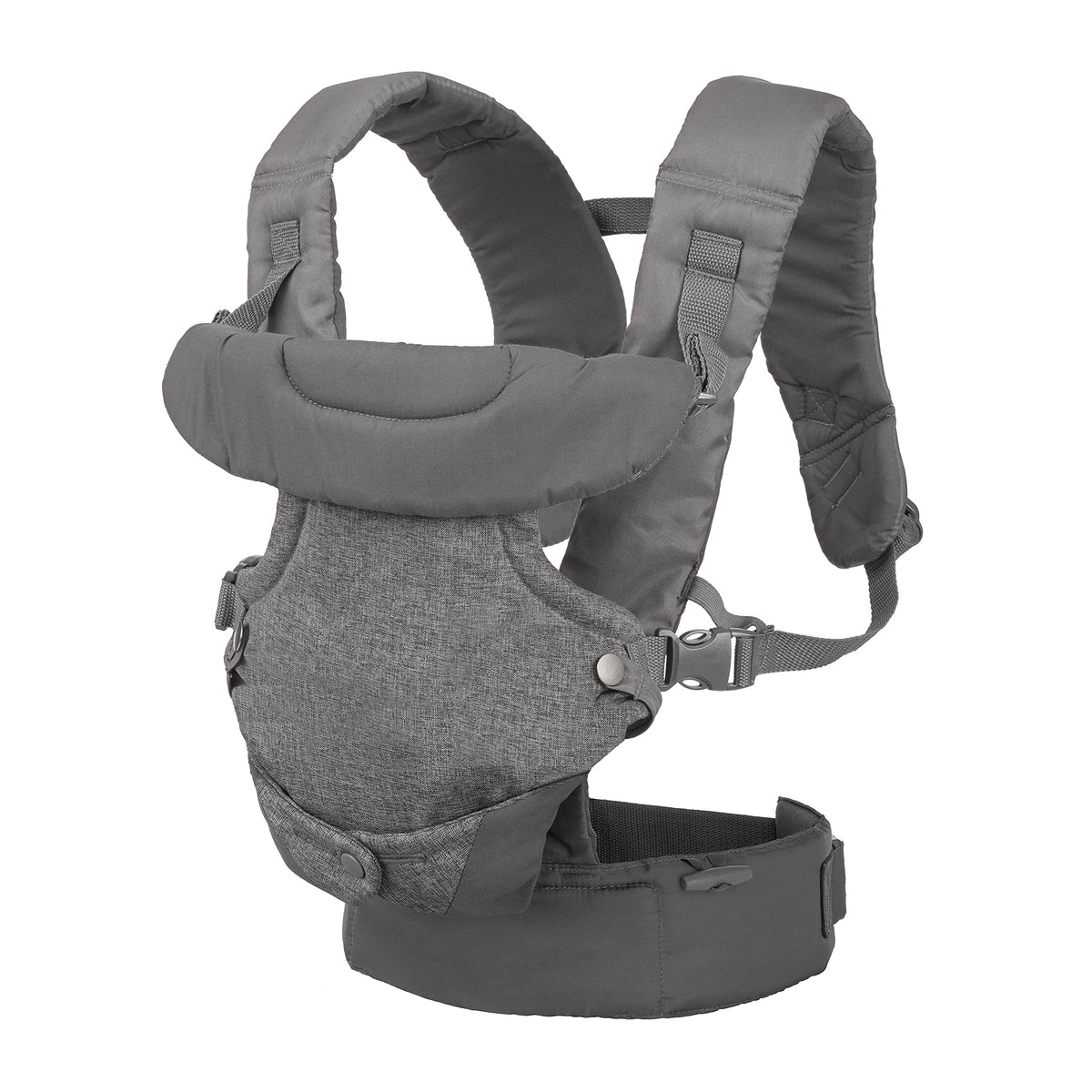 Infantino Flip 4-in-1 Baby Carrier Convertible Ergonomic, Gray