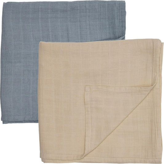 Swaddle - 100% Organic Cotton - Muslin Swaddle Blankets for Newborn, 47" x 47" 2-Pack
