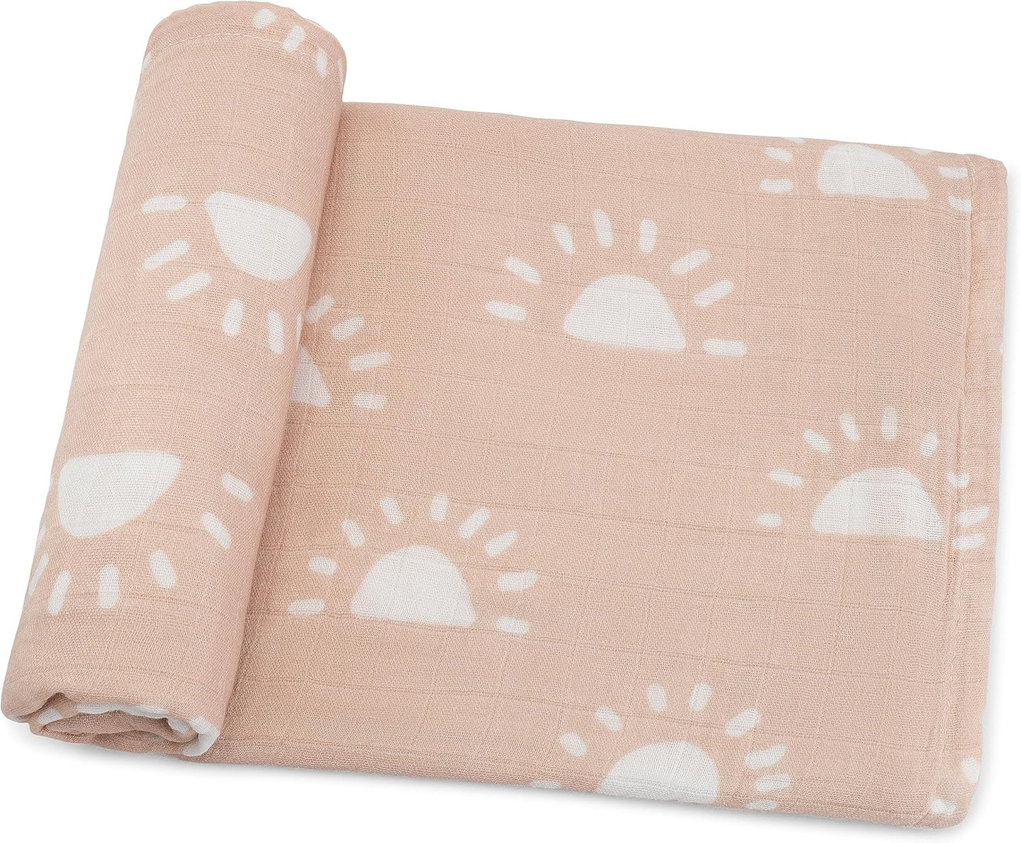 Comfy Cubs Muslin Swaddle Blankets Pack of 1 - 47 x 47 Inch Soft Cotton Baby Blanket Set, Large