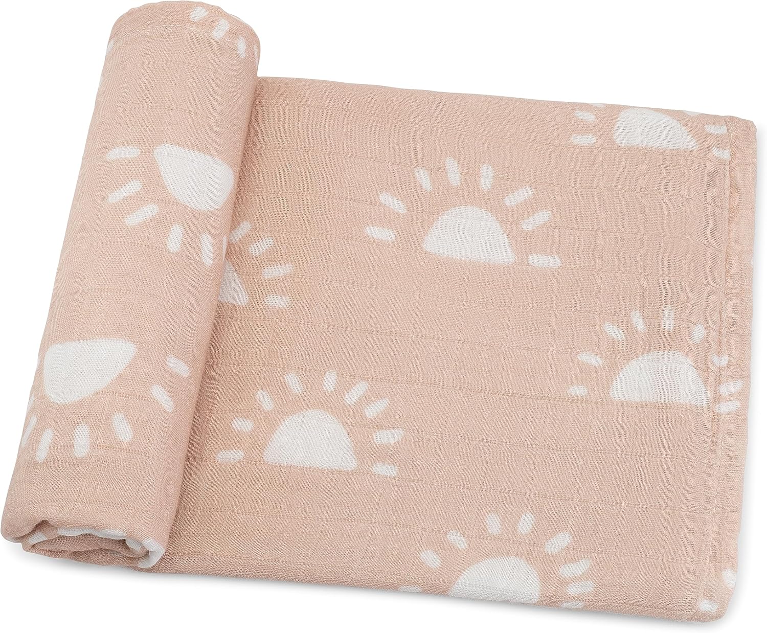 Comfy Cubs Muslin Swaddle Blankets Pack of 1 - 47 x 47 Inch Soft Cotton Baby Blanket Set, Large