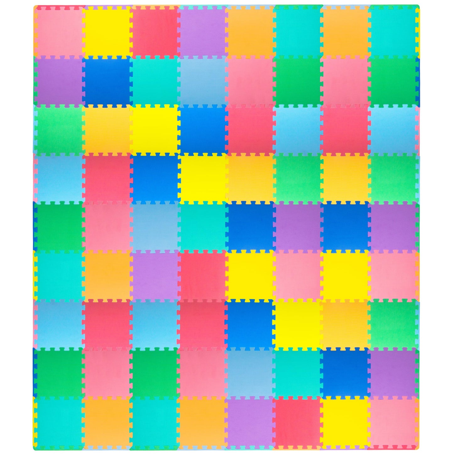 ProSource Baby Play Mat, Soft Foam Floor Tiles for Kids, Interlocking EVA Panels for Playpen Use