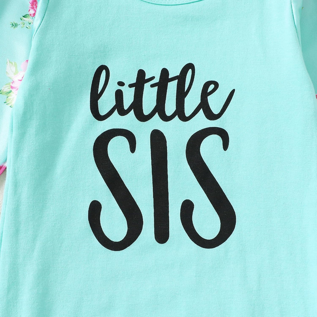 AMAWMW Newborn Baby Girl Little Sister Sleeper Gown Stripe Long Sleeve Nightgown Pajamas Gifts