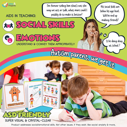 Kids Emotions & Social Life Skills Autistic Children Set ASD Child Boys Girl Teen Learning