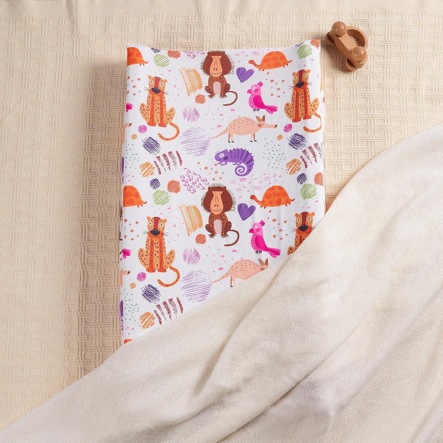 TILLYOU Baby Changing Pad Cover, Changing Table Cover for Girls Boys, Ultra Soft Breathable, 2 Pack