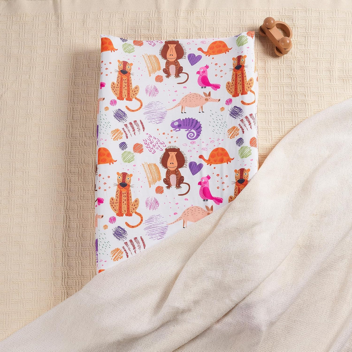 TILLYOU Baby Changing Pad Cover, Changing Table Cover for Girls Boys, Ultra Soft Breathable, 2 Pack