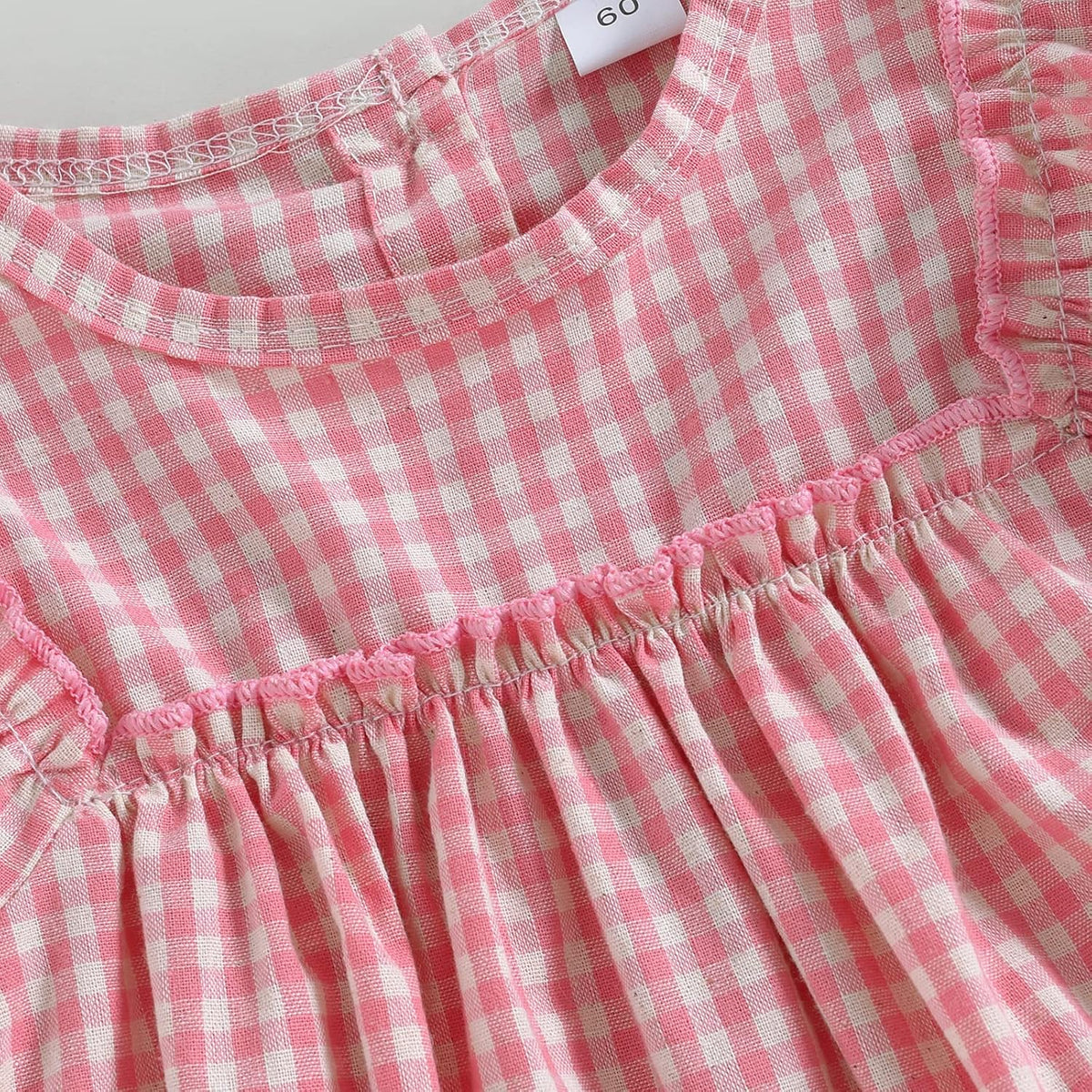Douhoow Infant Baby Girl Plaid Romper Baby Sweatshirt Romper Ruffle Festival Clothes Fall Winter