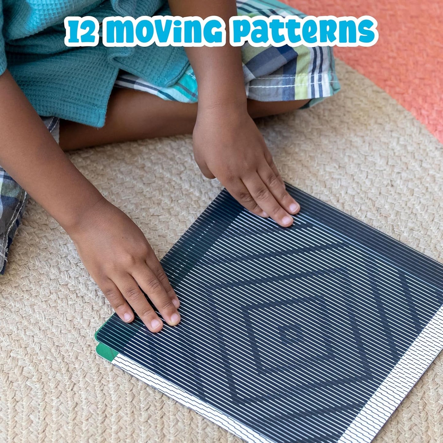 SPARK & WOW Sensory Cards | Discover | 12 Dynamic Patterns | 2 Sliders | Calming Corner Items for