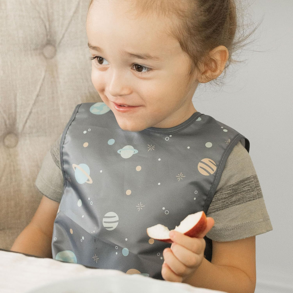 Tiny Twinkle Mess Proof Baby Bib - Waterproof & Lightweight Baby-Led Weaning Apron | 100% Recycled
