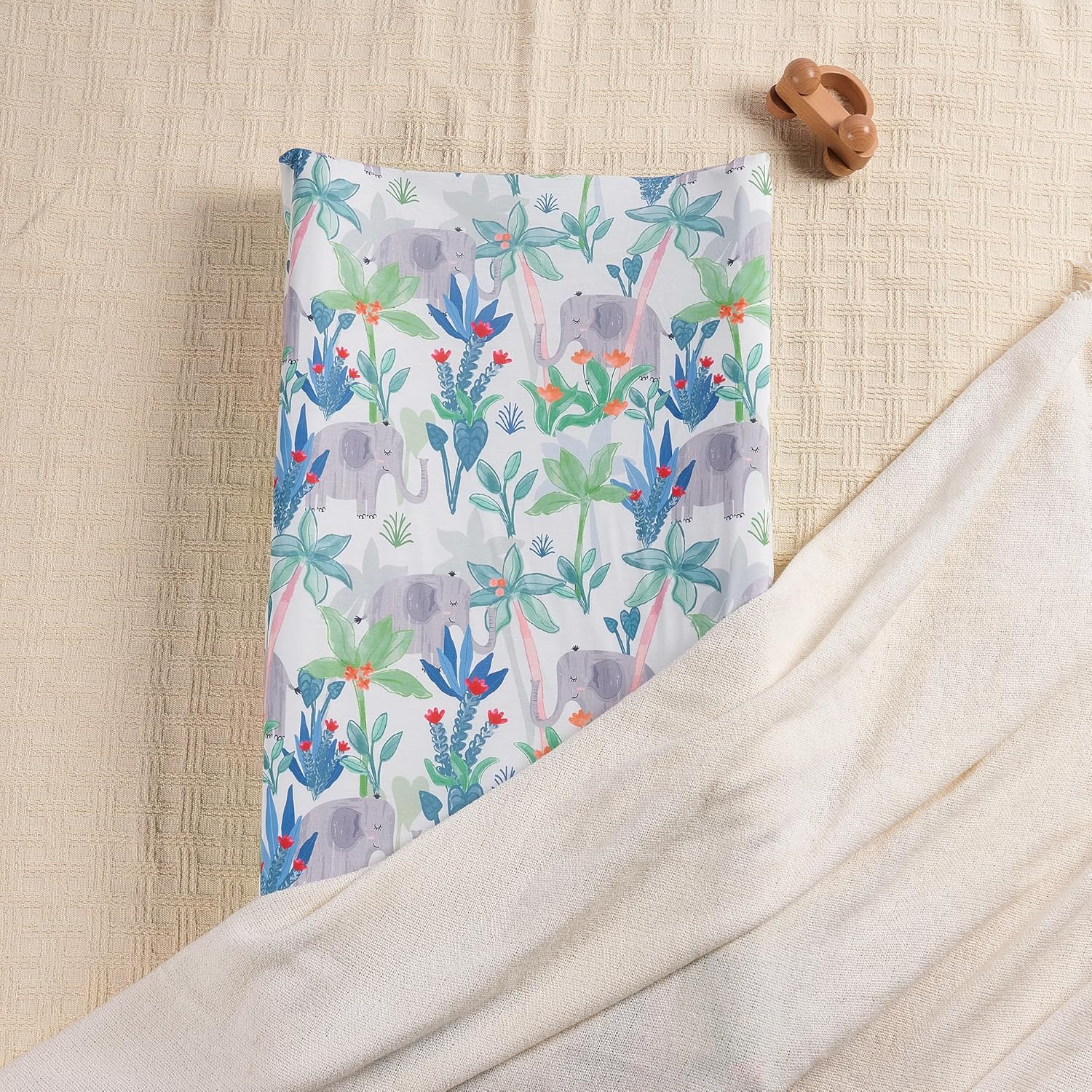 TILLYOU Baby Changing Pad Cover, Changing Table Cover for Girls Boys, Ultra Soft Breathable, 2 Pack