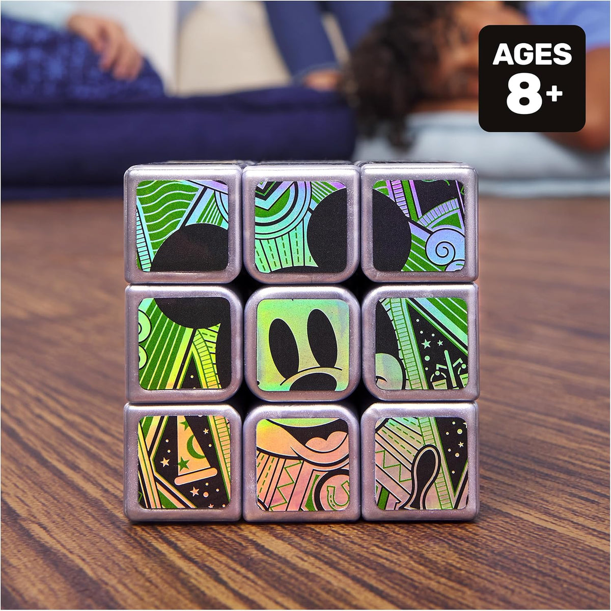 Rubik's Cube, Disney 100th Anniversary Metallic Platinum 3x3 Cube, Fidget Toys Adults, Mickey Mouse