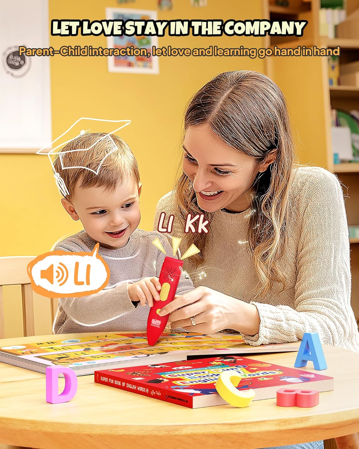 KOKODI Talking Pen Books Sets, Interactive Audio Sound Books Kids Learning Electronic Toys for Boys