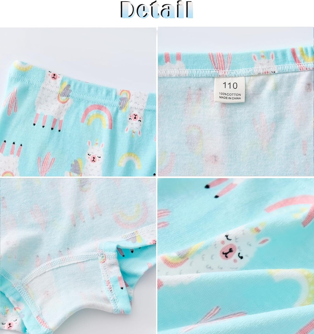 Sladatona Soft Girls Boyshort Panties Cotton Briefs Kids Underwear