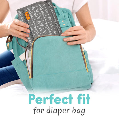 Kopi Baby Portable Diaper Changing Pad - Baby Diaper Changer Travel Bag with Wipes Pocket, Smart