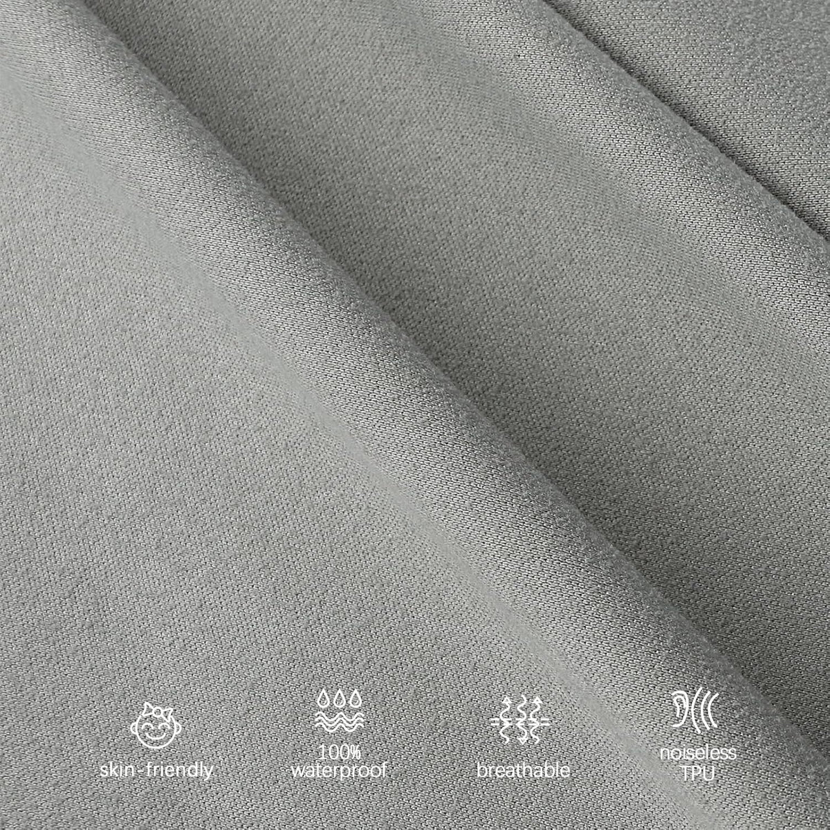 Crib Sheets Waterproof 2 Pack, Crib Mattress Protector, Toddler Fitted Crib Sheet Neutral, Ultra