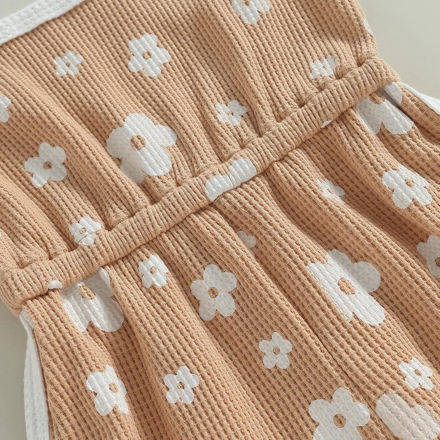 WZTYYDS Toddler Baby Girl Summer Clothes Floral Romper Tie-Up Strap Halter Jumpsuit Infant Summer