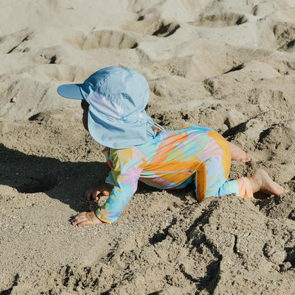 SwimZip Sun Hat with Neck Flap | UPF 50+ Protection for Baby, Toddler, and Kids