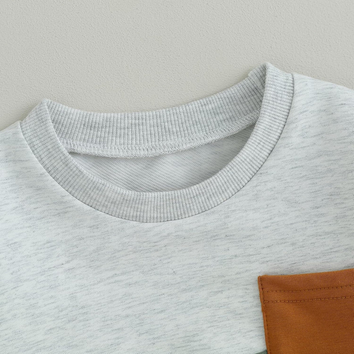 Kupretty Toddler Baby Boy Fall Winter Clothes Color Block Long Sleeve Sweatshirt Pullover Tops +