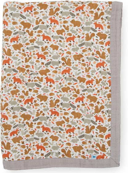 Little Unicorn Newborn Receiving Quilt | Ultra- Soft, Multi-Layered Muslin Fabric | Gift for