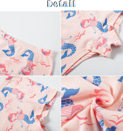 Sladatona Soft Girls Boyshort Panties Cotton Briefs Kids Underwear