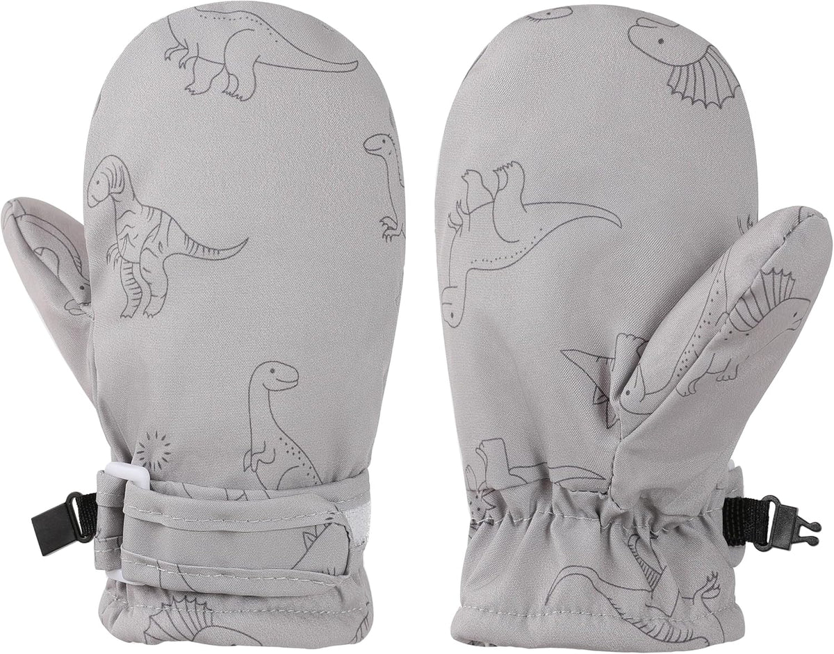 Toddler Gloves Kids Mittens Winter Warm Lined Fleece Gloves Waterproof Snow Baby Mitten for Boys