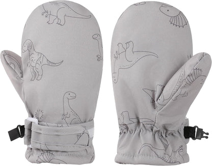 Toddler Gloves Kids Mittens Winter Warm Lined Fleece Gloves Waterproof Snow Baby Mitten for Boys