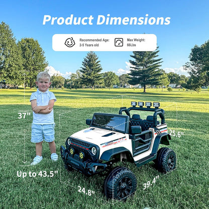 12V Kids Ride on Car Truck, Kids Electric Vehicles Car Ride on Toy for Toddlers 3-5 with Remote