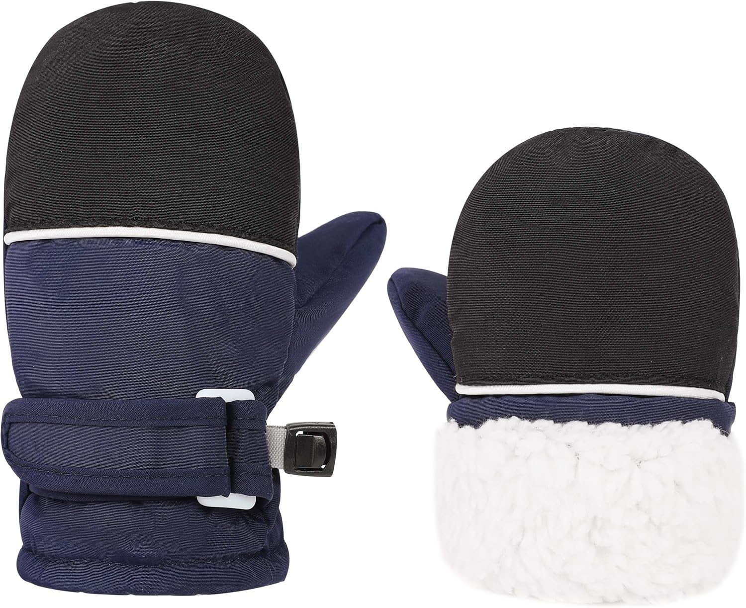 Toddler Gloves Kids Mittens Winter Warm Lined Fleece Gloves Waterproof Snow Baby Mitten for Boys