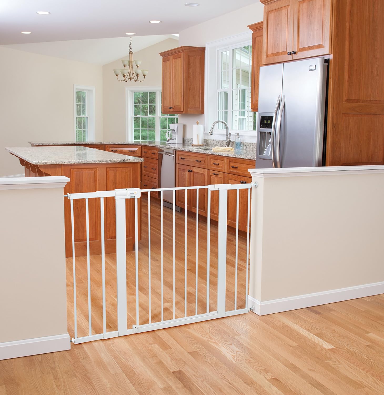 Safety 1st Extra Wide Baby Gate with Door: Premium Child Safety, Extra Tall Gate for Doorways, Dog
