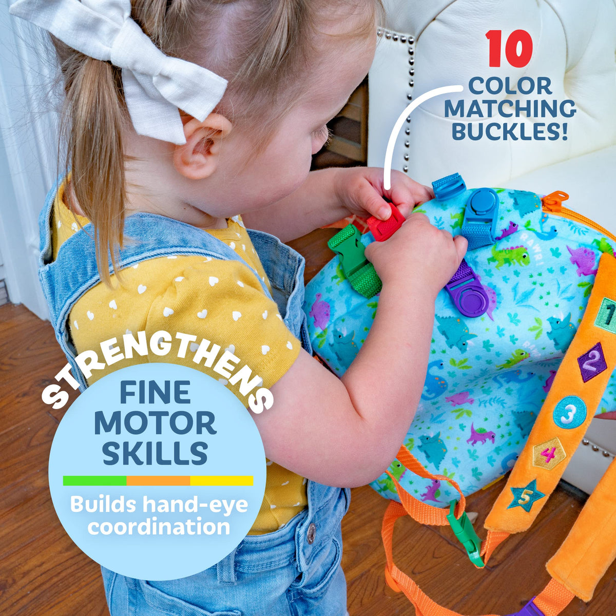 Buckle Toys, Breezy Pterodactyl Dinosaur Backpack, Educational Learning