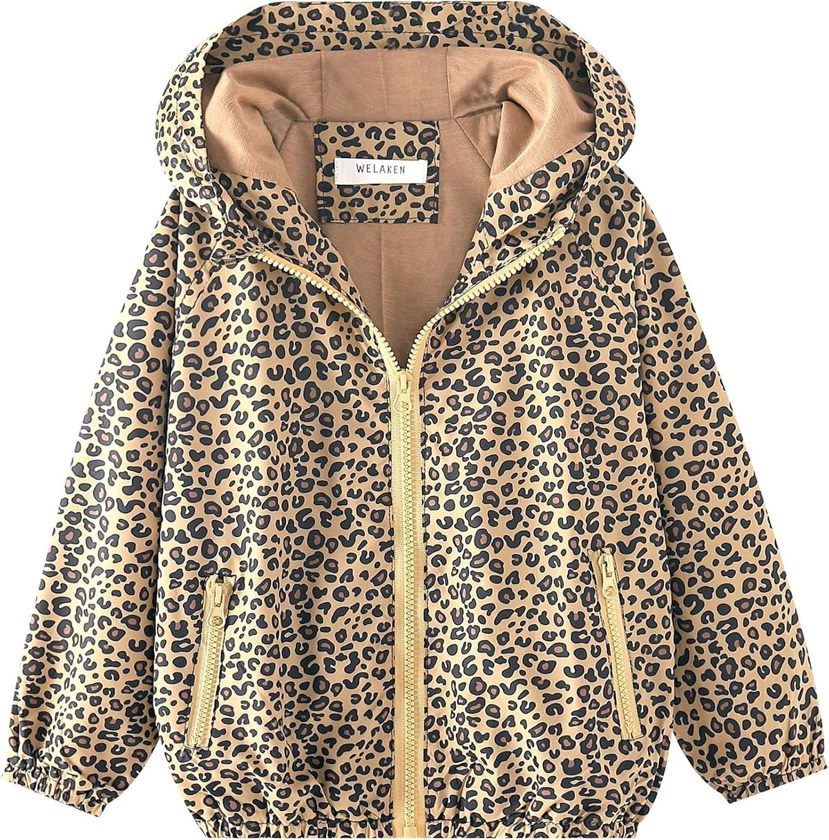 WELAKEN Lightweight Jacket for Girls Kids & Toddler II Girls' Print Water-Resistant Jacket
