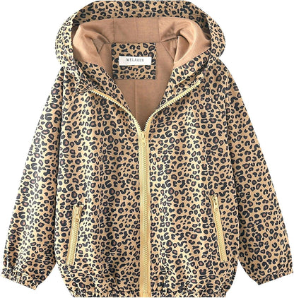WELAKEN Lightweight Jacket for Girls Kids & Toddler II Girls' Print Water-Resistant Jacket
