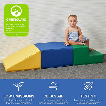 Factory Direct Partners 11618-AS SoftScape Toddler Playtime Climber, Indoor Active Play Structure