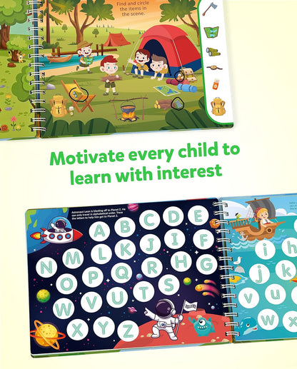 Coogam Pencil Control Tracing Workbook, Learn to Write Alphabet ABC Letters Numbers Handwriting